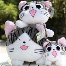 正版可爱甜甜私房猫/起司猫/饭团猫毛绒玩具公仔家居趴趴抱枕