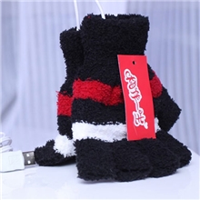 厂家直销现货相伴一生USB保暖手套/加热露指手套发热手套3色