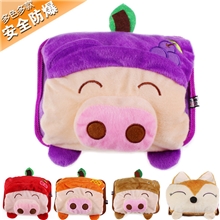 厂家直销卡通猪电暖宝批发零售热卖款卡通防爆电热水袋暖手宝