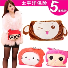 厂家直销充电热水袋毛绒暖手宝防爆电暖宝双插手暖手袋