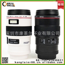 佳能杯不锈钢小百微镜头杯201不锈钢内胆相机杯单反相机镜头杯