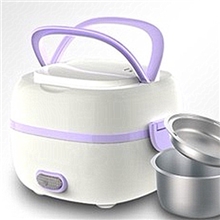 厂家直销蒸煮饭盒迷你电饭煲不锈钢双层加热饭盒