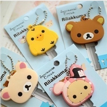 厂家直销轻松熊钥匙套卡通钥匙套软胶钥匙套钥匙保护套大