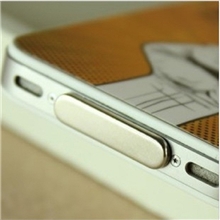 iphone4/4s防尘塞仿金属数据口塞ipad2电镀尾塞充电口塞