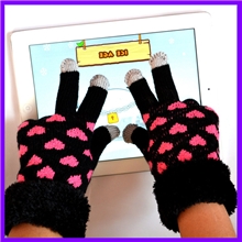 厂家直销冬季小鹿保暖手套触电容屏手套批发触点摸屏现货批发