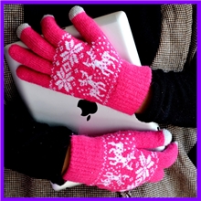 冬季新款手套小鹿触都d屏触点摸屏手套批发触点控保暖电容屏手套