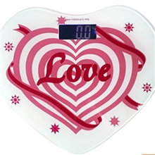 批发麦丰新款迷你心型背夜光电子人体秤健康称礼品秤体重秤家用秤