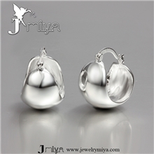 厂家专业生产925银耳钉欧美风创意光肚耳环现货特价促销E052