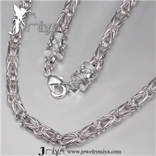 男士项链电镀925银龙头项链批发夸张项链欧美热卖出厂价N048