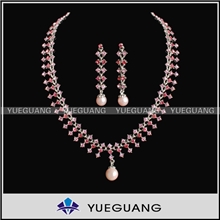 2013新款流行热销结婚镶水钻饰品项链三件套厂价批发ZNL01637