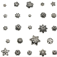 批发藏银配件苗银花托手链隔片DIY饰品