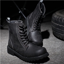 2013新品皮靴高帮潮流男靴贴牌加工短靴韩版尖头厂家直销