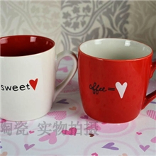 星巴克2012情人节情侣对杯正品马克杯咖啡杯创意陶瓷杯子水杯