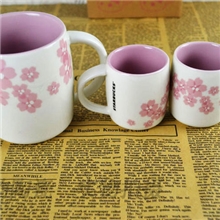 厂家直销2012(13)新款星巴克杯子日式樱花马克杯陶瓷水杯
