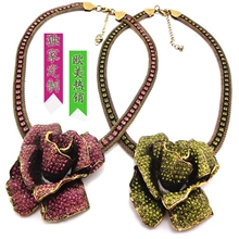 支持混搭热销欧美大牌玫瑰花吊坠锁骨链项链