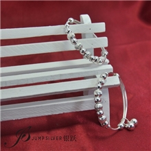 【银跃品牌】银饰宝宝银手镯99纯银足银儿童婴儿纯银手镯脚镯