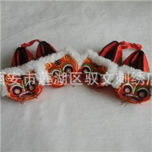 批发儿童刺绣虎头鞋虎头棉鞋虎头靴子老虎一家