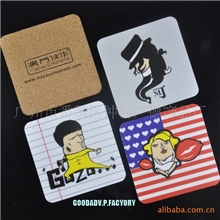 厂家直销物美价廉MDF杯垫木头杯垫广告礼品促销杯垫