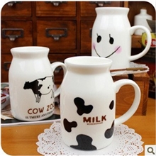 zakka创意可爱牛奶杯情侣马克杯咖啡杯（中号）批发杯子货源