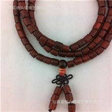 红木实木老挝红酸枝桶珠手链佛珠念珠6mm*108颗厂家批发