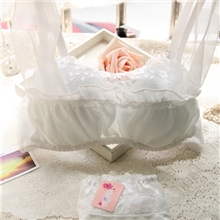 1303#厂价促销爆款日韩日系深V性感蕾丝聚拢三排扣文胸套装