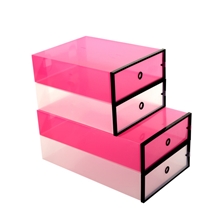 星空夏日鞋盒厂家塑料收纳盒透明鞋盒水晶鞋盒礼品批发鞋盒