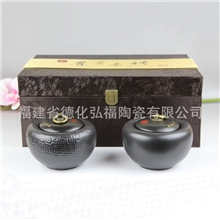 新品陶瓷茶叶罐储物罐密封罐子药罐食品包装陶瓷工艺品罐子