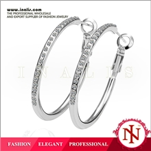 韩国精品18K玫瑰金白金色耳环外贸水晶欧美潮流饰品批发E02