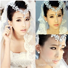 ES002爆款新娘饰品合金水钻珍珠新娘头饰额饰批发结婚配饰