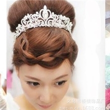 HG001速买通新娘头饰专供现货水钻韩版皇冠欧美新娘配饰