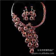 【新品汇】新娘饰品优雅大气吉祥鸟婚纱配饰水钻套链结婚项链