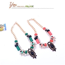 精致重磅款欧美爆款超奢华艳丽绿宝石项链夜宴婚礼XL0262