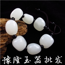 天然阿富汗玉青白色手链玉器批发手链批发玉石批发