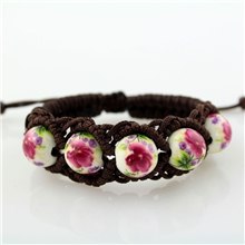 热卖新品富贵牡丹花古典手工原创饰品中国风编织手链厂家直销