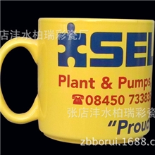 山东淄博清新印花陶瓷水杯子夏日礼品陶瓷礼品