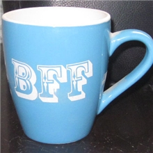 山东淄博大量批发出口鼓肚烤花陶瓷水杯子