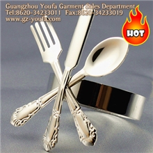 厂家直销不锈钢全金刀叉巾圈席巾圈餐巾扣席巾圈餐巾环