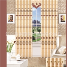 新款几何图案阳离子提花印花窗帘布批发柯桥厂家直销可零剪加工