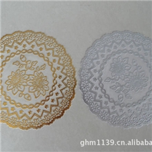 精品热销供应各种pvc烫金银餐垫/烟灰缸垫