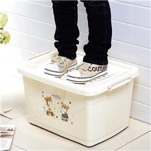 柳叶小熊大号收纳箱塑料整理箱120L新款收纳盒厂家批发百货