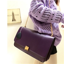 厂家批发新款秋冬季复古真皮牛二皮高档链条简约单肩斜挎潮女包