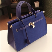 2013新款欧美大牌磨砂皮锁头手提单肩包斜挎女包士包