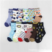 锋美新品全棉儿童袜子/卡通童袜/4-6岁男童袜/儿童袜子批发C015