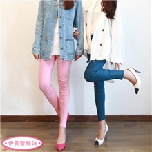 【伙拼】伊美萱服饰脚口拉链平板铅笔裤小脚裤打底裤厂家直销
