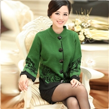 2013春秋新款女装中老年开衫羊毛衫宽松妈妈装大码毛衣秋装外套女