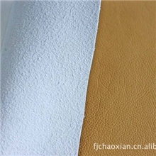 专业生产环保人造革pu皮革仿真皮棕色荔枝纹揉纹超纤沙发革