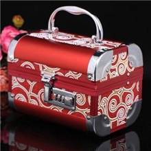 厂家直销现货高档婚庆密码首饰复古珠宝化妆工具铝箱