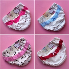 儿童纯棉内裤韩版蕾丝印花面包裤---M018