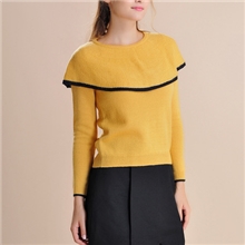 欧美原单2013新女秋甜针织衫舒适宽松套头衫2133034540