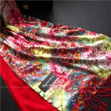 2013新款婚庆外贸高档秋冬真丝拉绒披肩女真丝围巾披肩礼品批发6